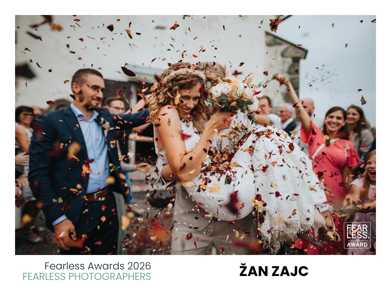 Fearless Award 2026: naša fotografija med nagrajenimi poročnimi fotografijami sveta